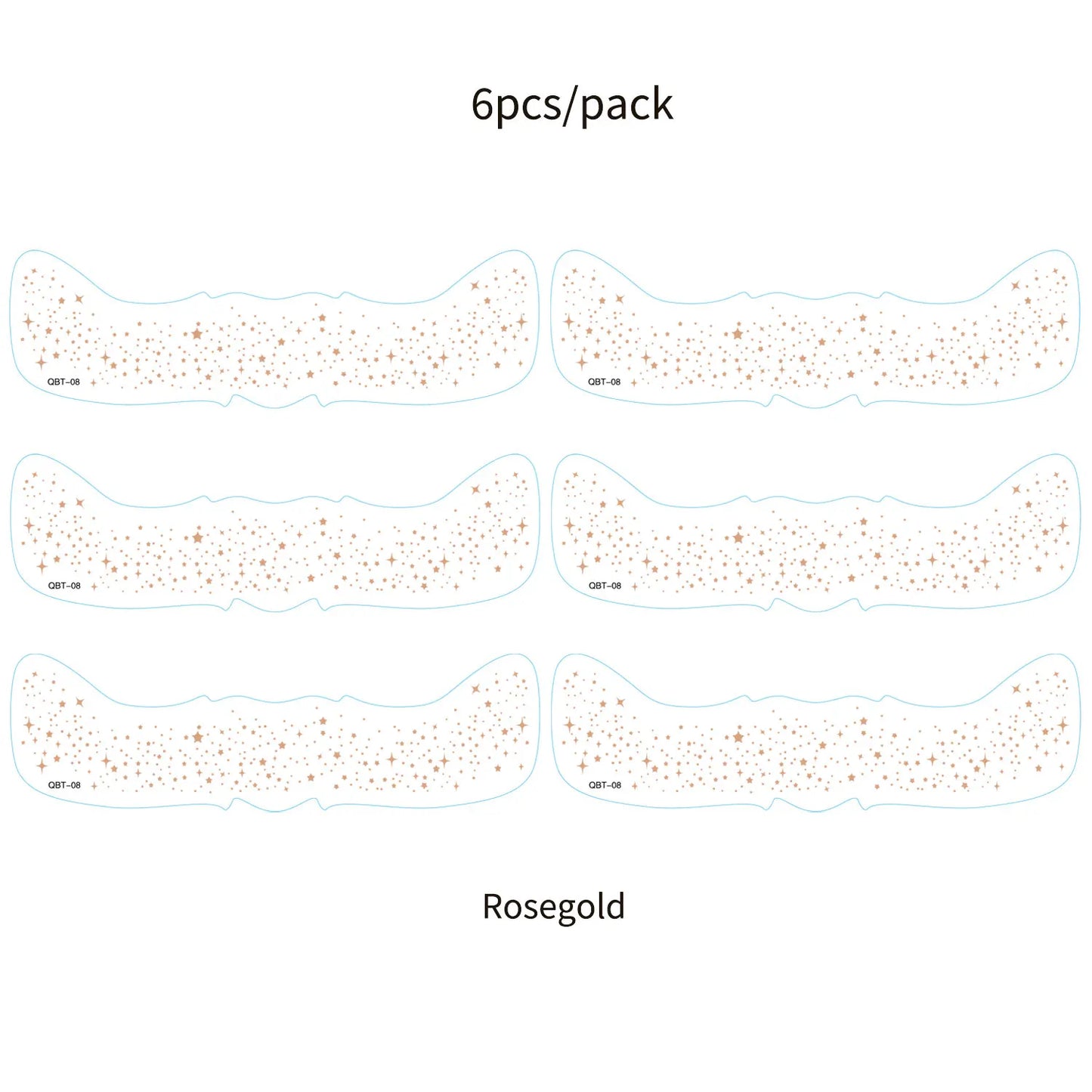 6Pcs Fake Freckle Stickers for Women Face Makeup