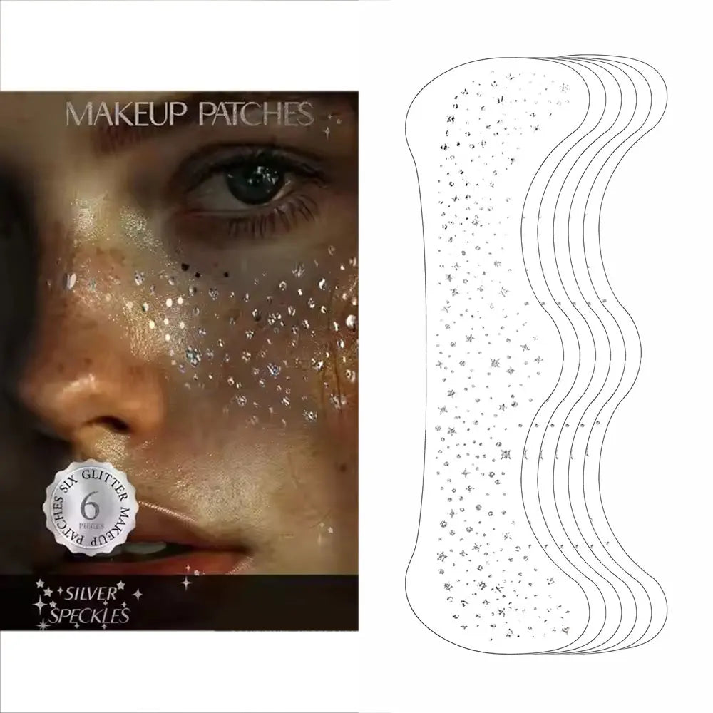 6Pcs Fake Freckle Stickers for Women Face Makeup