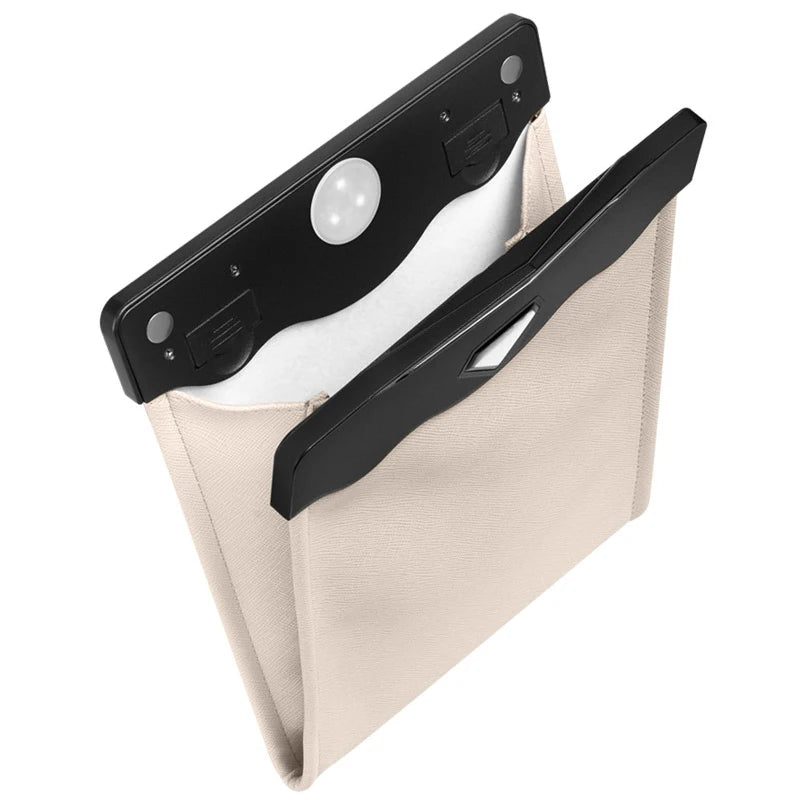 Car Front Seat LED Waterproof Magnetic Adsorption Garbage Bin