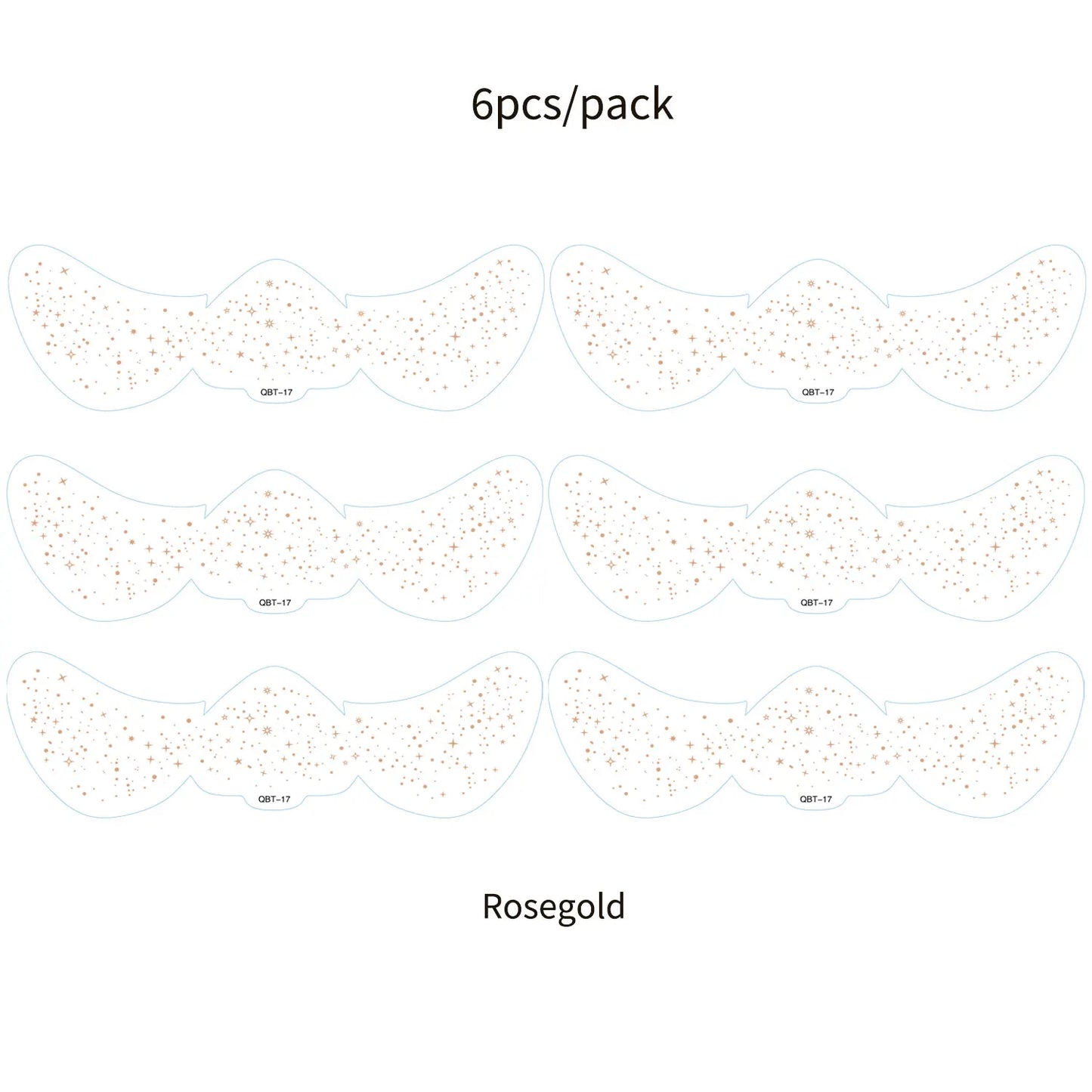 6Pcs Fake Freckle Stickers for Women Face Makeup