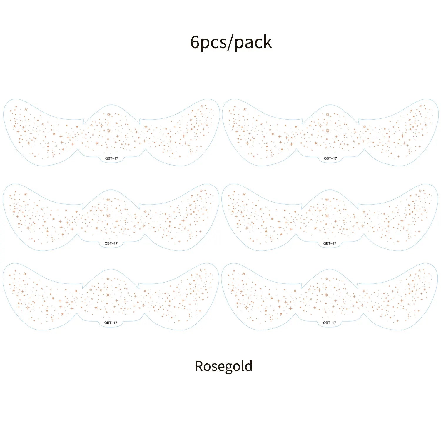 6Pcs Fake Freckle Stickers for Women Face Makeup