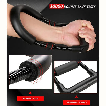 Adjustable Wrist and Forearm Strengthener - Hand Grip Trainer