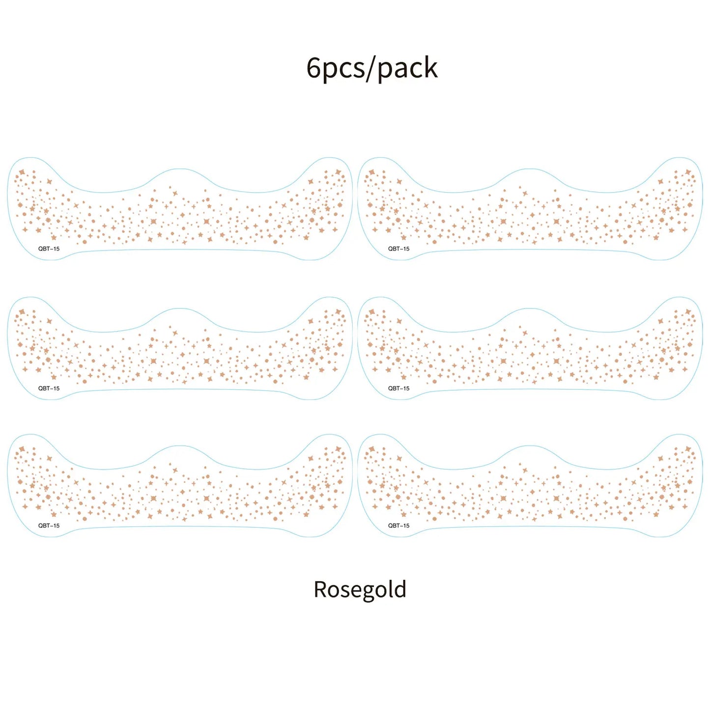 6Pcs Fake Freckle Stickers for Women Face Makeup