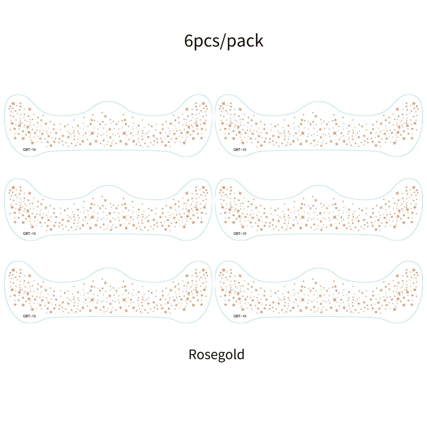 6Pcs Fake Freckle Stickers for Women Face Makeup
