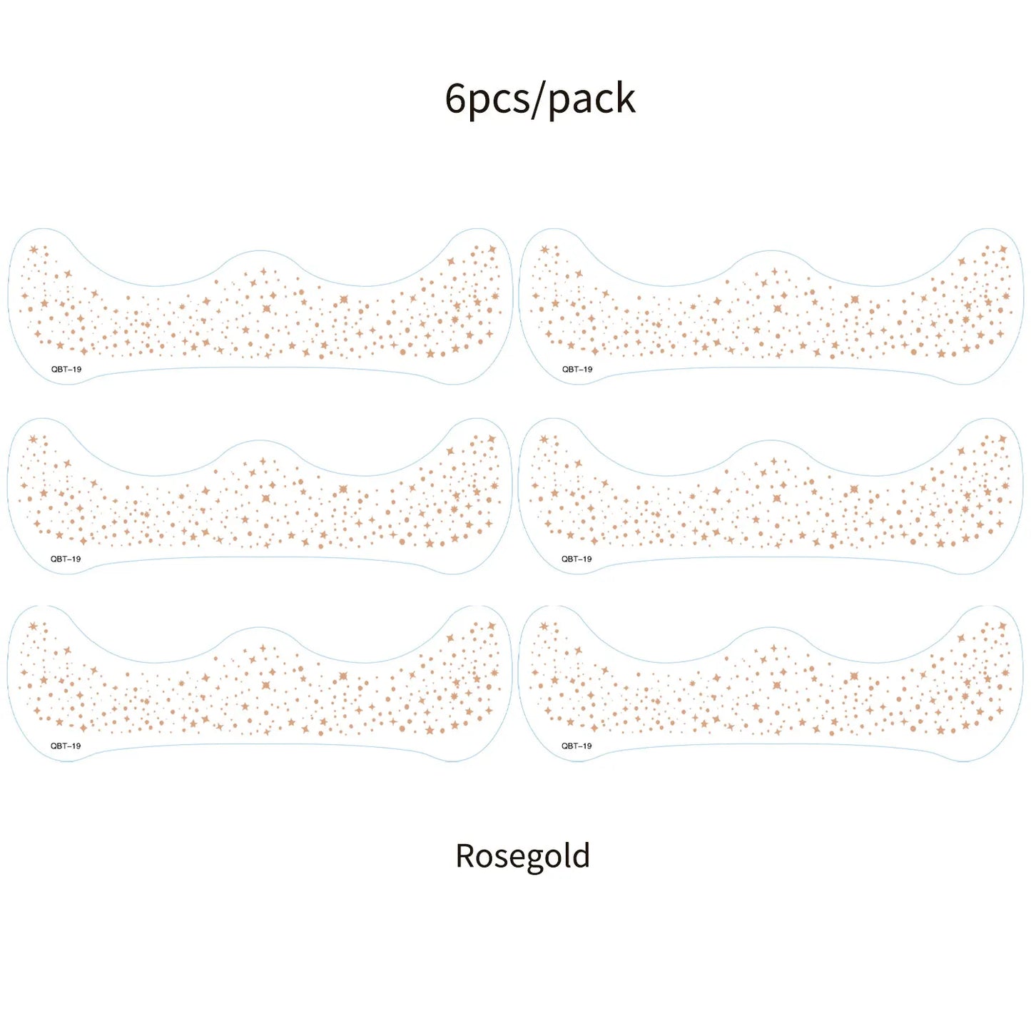 6Pcs Fake Freckle Stickers for Women Face Makeup
