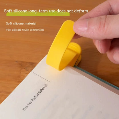 Automatic Bookmark, Silicone Reading Bookmark, Colorful Bookmark, Ideal Gift for Book Lovers, Essential Reading Accessory