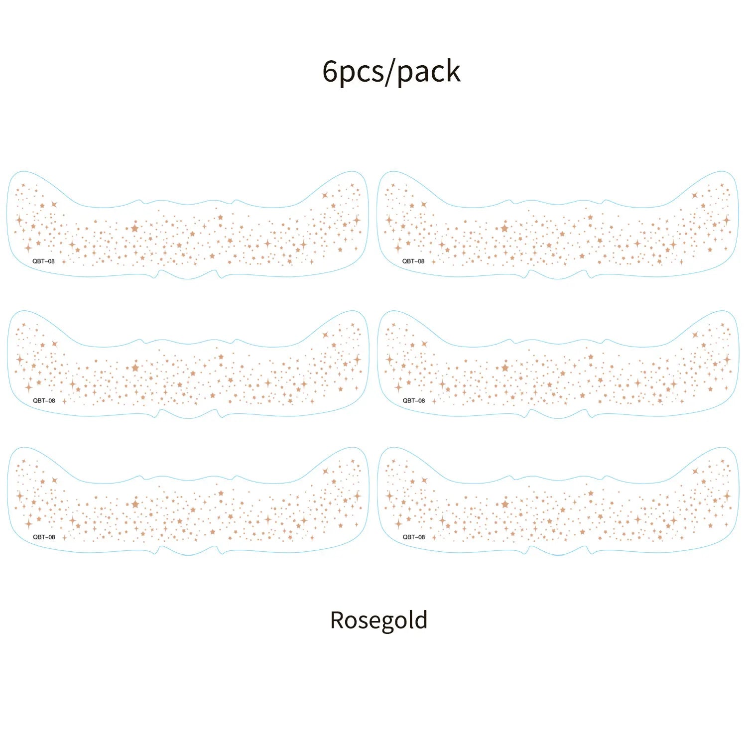 6Pcs Fake Freckle Stickers for Women Face Makeup